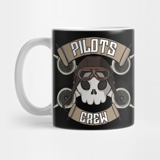 Pilots crew Jolly Roger pirate flag Mug